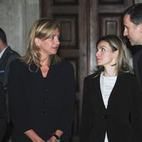 Los Reyes Felipe y Letizia y la Infanta Cristina