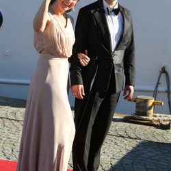 Marta Luisa de Noruega y Ari Behn en la cena de gala previa a la boda de Carlos Felipe de Suecia y Sofia Hellqvist