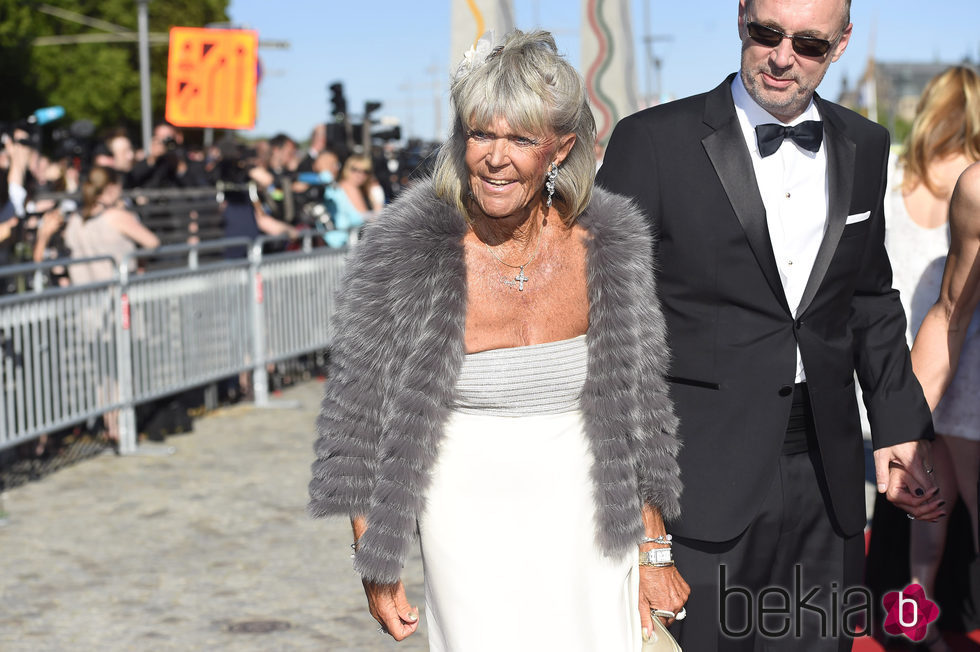 Brígida de Suecia en la cena de gala previa a la boda de Carlos Felipe de Suecia y Sofia Hellqvist