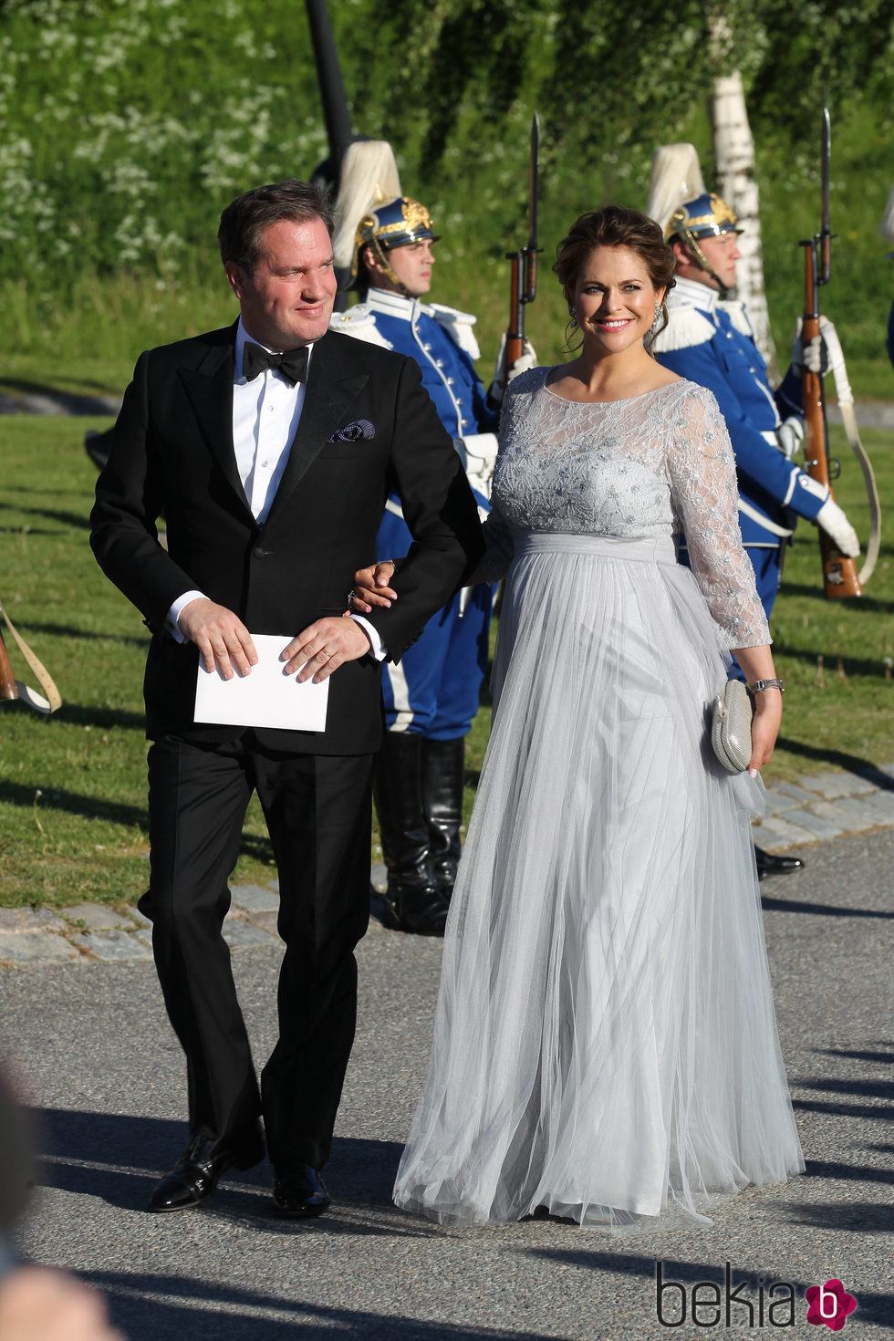 Magdalena de Suecia y Chris O'Neill en la cena de gala previa a la boda de Carlos Felipe de Suecia y Sofia Hellqvist