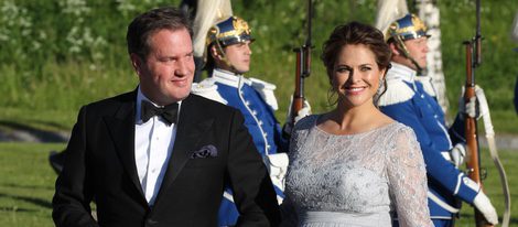 Magdalena de Suecia y Chris O'Neill en la cena de gala previa a la boda de Carlos Felipe de Suecia y Sofia Hellqvist