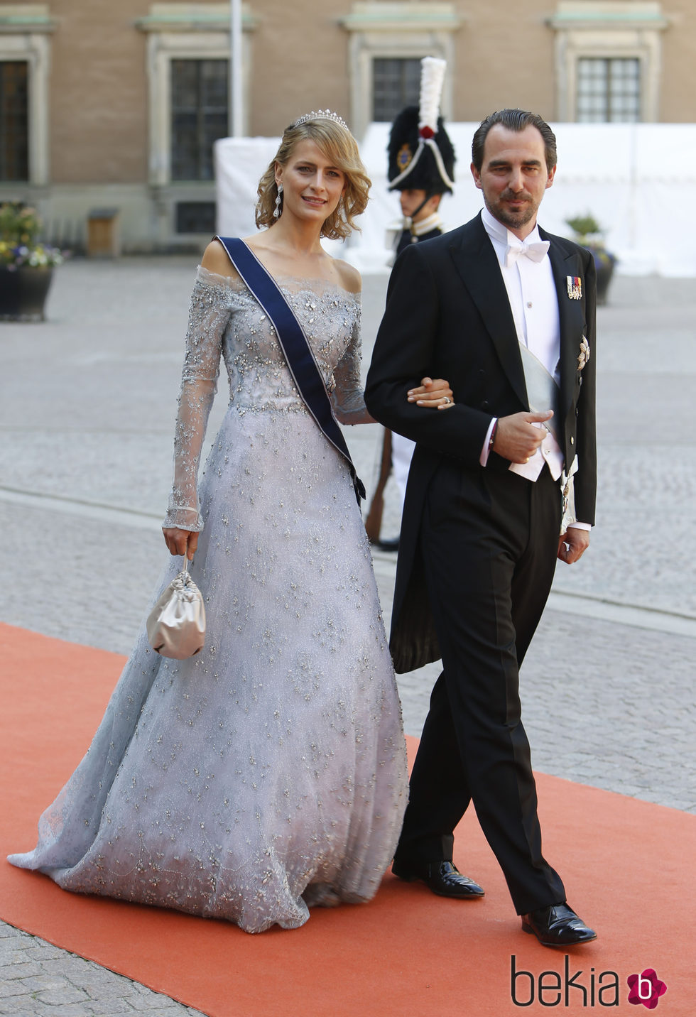 Nicolás y Tatiana de Grecia en la boda de Carlos Felipe de Suecia y Sofia Hellqvist