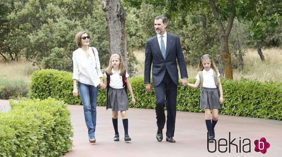 La Familia Real en el Palacio de la Zarzuela