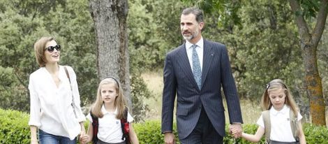 La Familia Real en el Palacio de la Zarzuela