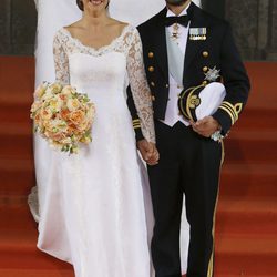 Carlos Felipe de Suecia y Sofia Hellqvist el día de su boda