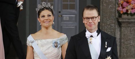 Victoria y Daniel de Suecia tras la boda de Carlos Felipe y Sofia de Suecia