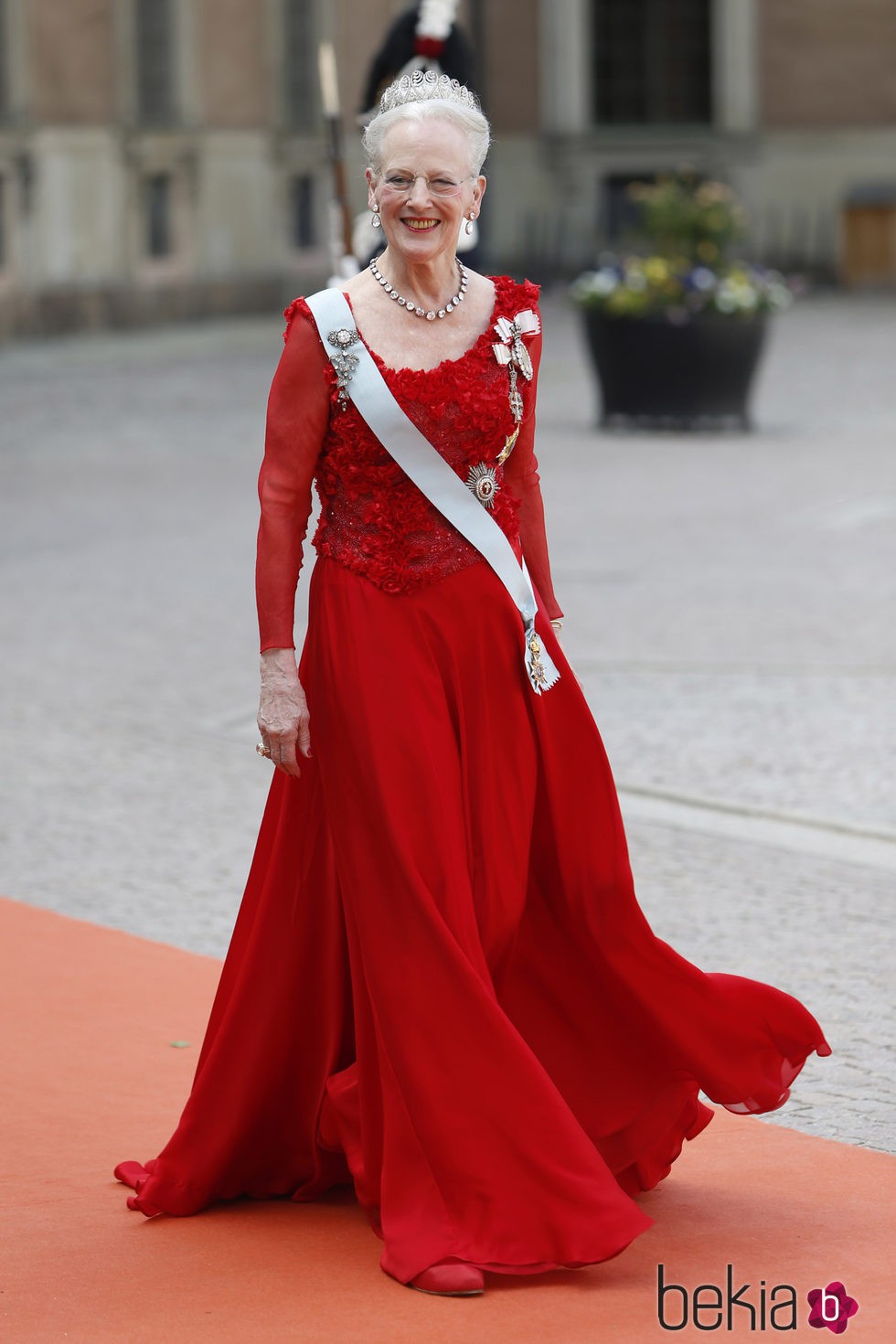 Margarita de Dinamarca en la boda de Carlos Felipe de Suecia y Sofia Hellqvist