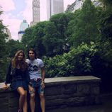 Jessica Bueno y Jota Peleteiro en Central Park durante su luna de miel