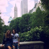 Jessica Bueno y Jota Peleteiro en Central Park durante su luna de miel