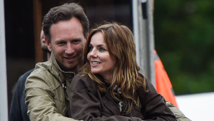 Christian Horner y Geri Halliwell en el 'Isle Of Wight Festival 2015'