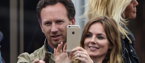 Geri Halliwell y Christian Horner, muy cómplices en el 'Isle Of Wight Festival'