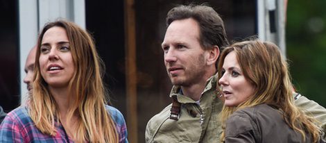 Melanie C, Christian Horner y Geri Halliwell en el 'Isle Of Wight Festival 2015'