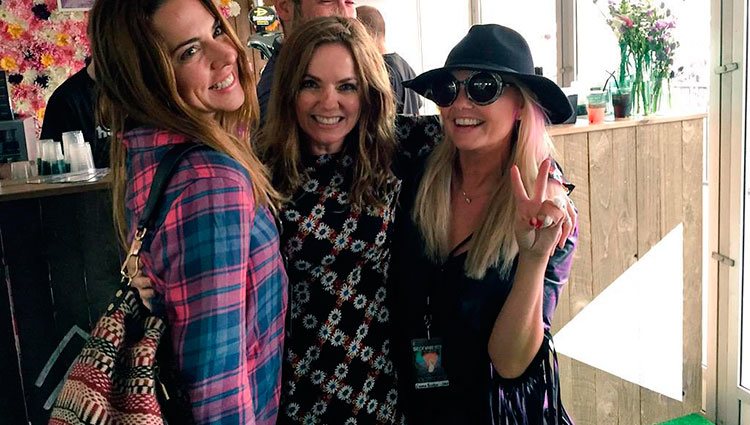 Melanie C, Geri Halliwell y Emma Bunton se reencuentran en el 'Isle Of Wight Festival'