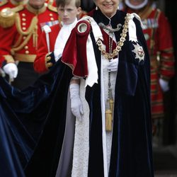 La Reina Isabel en la ceremonia de la Orden de la Jarretera 2015