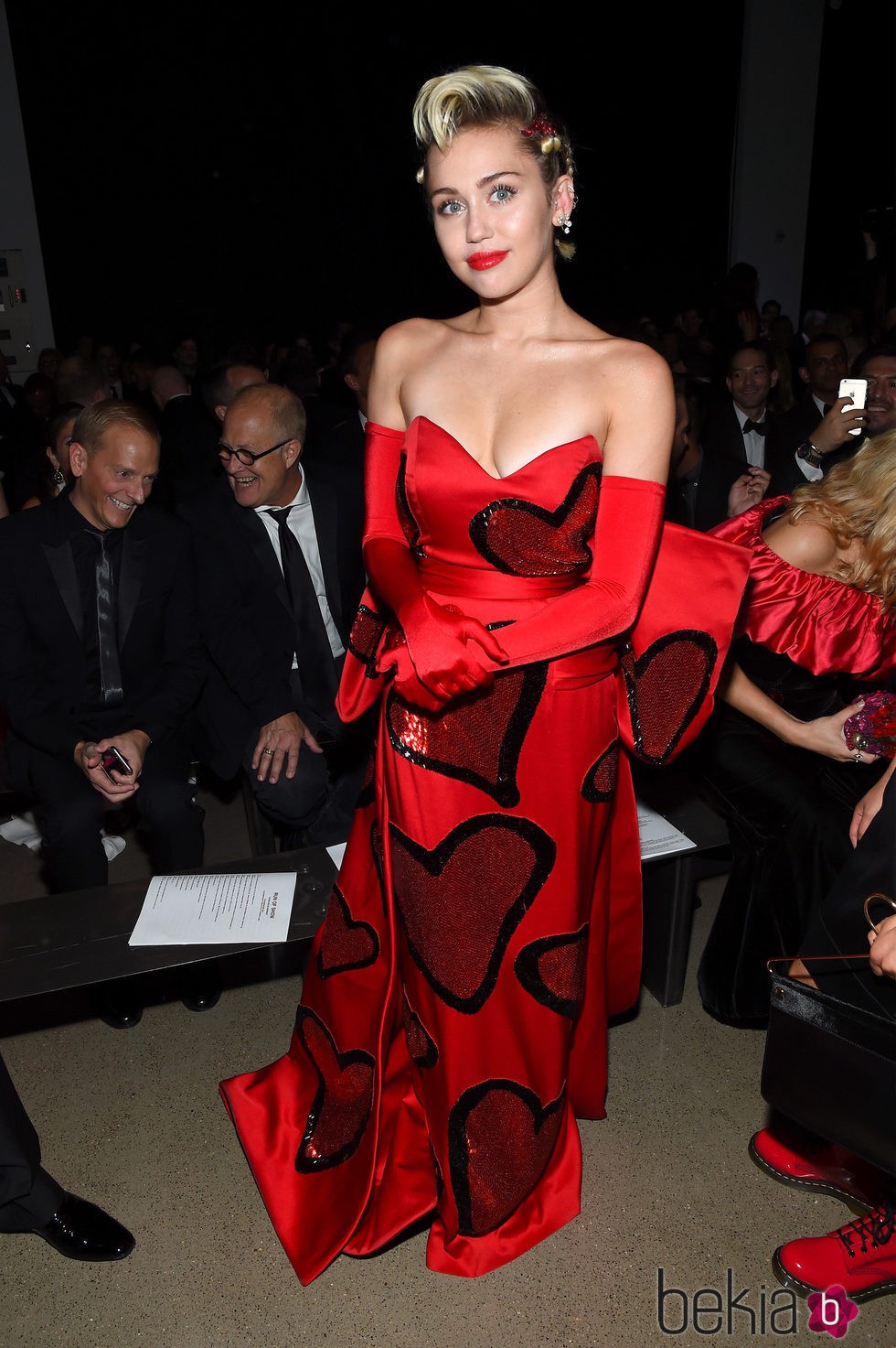 Miley Cyrus en la gala amfAR Inspiration de Nueva York 2015