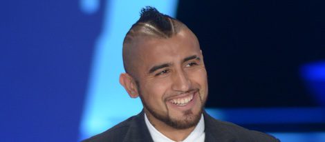 Arturo Vidal en una entrega de premios