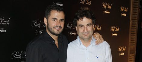 Emiliano Suárez y Pepe Rodríguez en la apertura de la terraza de verano 'Punk' en Madrid