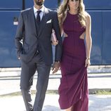 Álvaro Arbeloa y su mujer Carlota Ruiz en la boda de José Callejón y Marta Ponsati