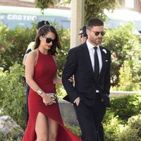 Xabi Alonso y Nagore Aranburu en la boda de José Callejón y Marta Ponsati