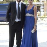 Pepe Reina y Yolanda Ruiz en la boda de José Callejón y Marta Ponsati