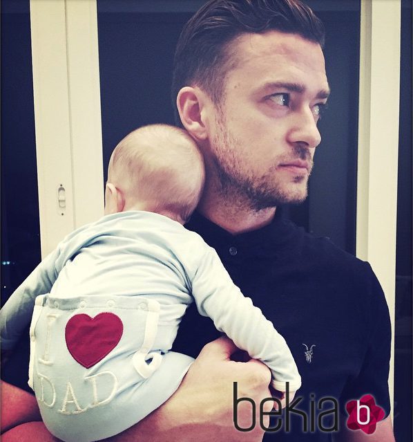 Justin Timberlake con su hijo Silas Randall