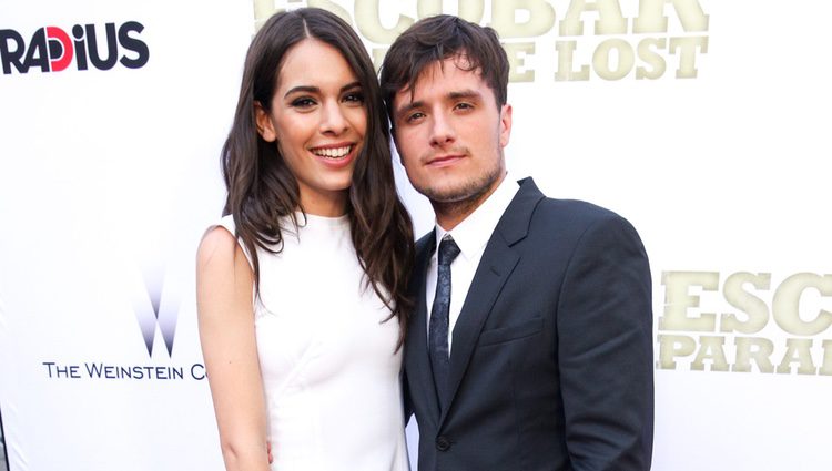 Claudia Traisac y Josh Hutcherson en la premiere de 'Escobar: Paraíso Perdido' en Los Angeles