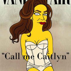 La famosa portada de Caitlyn Jenner 'simpsonizada' por aleXandro Palombo