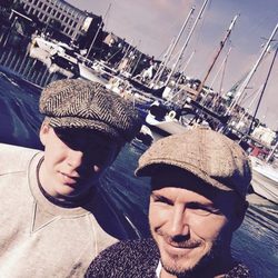 David Beckham y su hijo Brooklyn Beckham