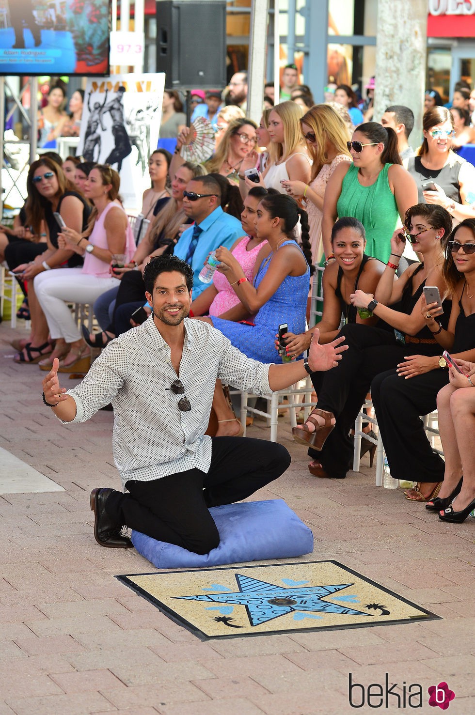 Adam Rodriguez recibe su estrella en el Paseo de la Fama de Miami