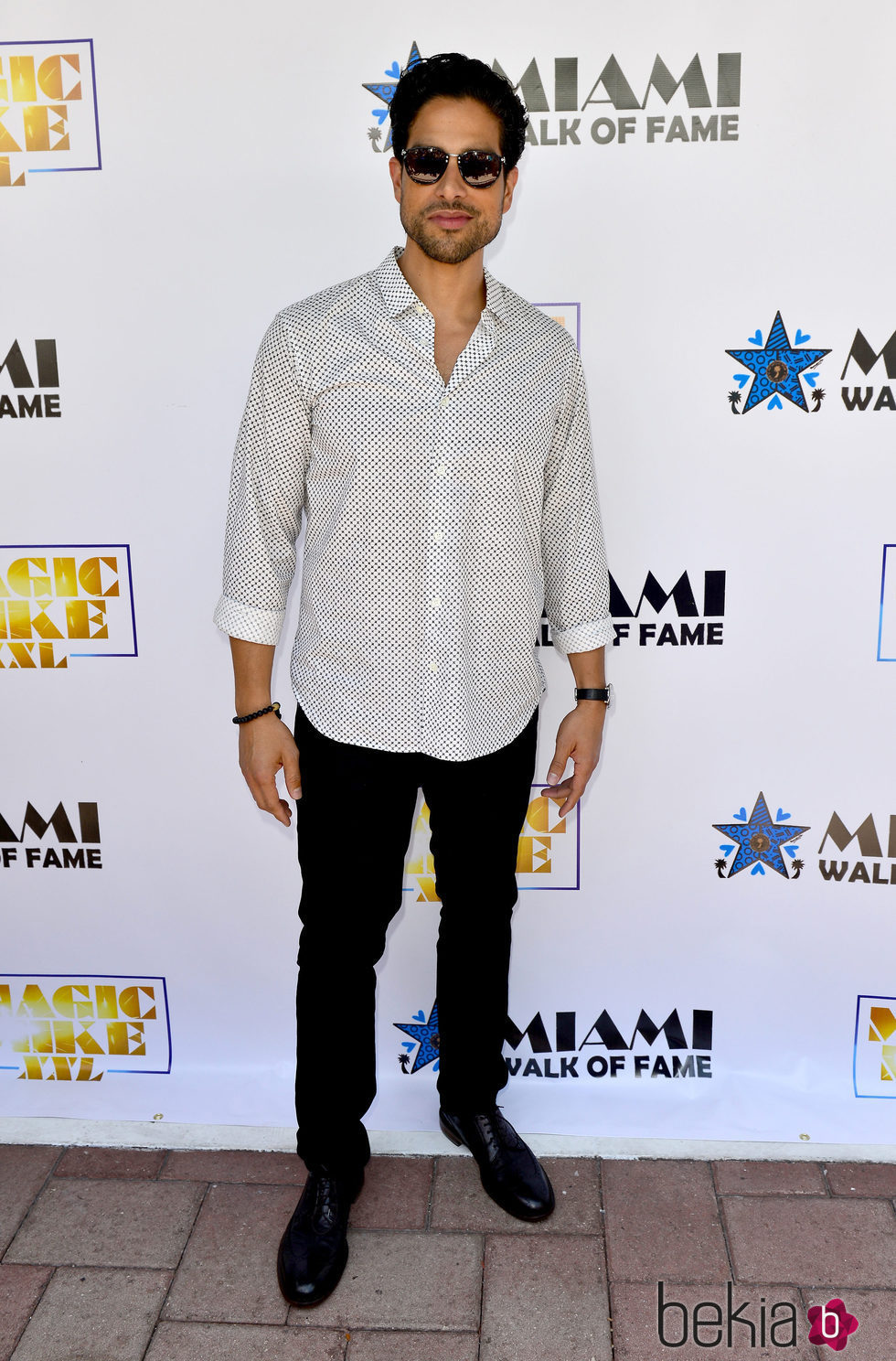 Adam Rodriguez en el Paseo de la Fama de Miami