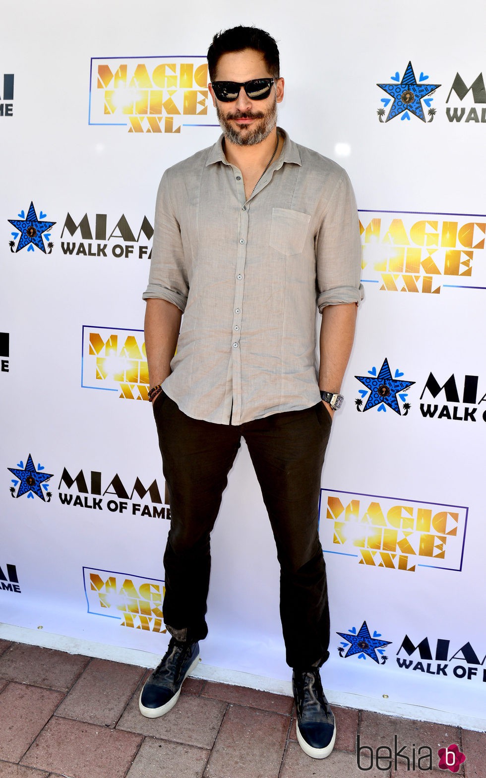 Joe Manganiello en el Paseo de la Fama de Miami