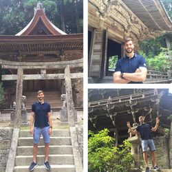 Fernando Llorente durante su luna de miel en Japón