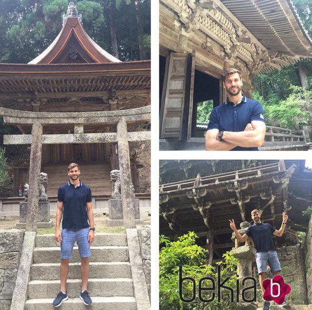 Fernando Llorente durante su luna de miel en Japón