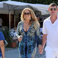 Mariah Carey y James Packer paseando por Portofino