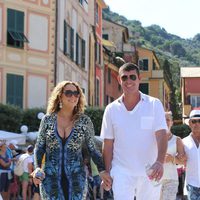 Mariah Carey y James Packer visitando Portofino muy sonrientes y felices