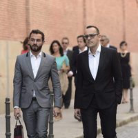 Risto Mejide llegando a la fiesta de la embajada de EEUU en Madrid