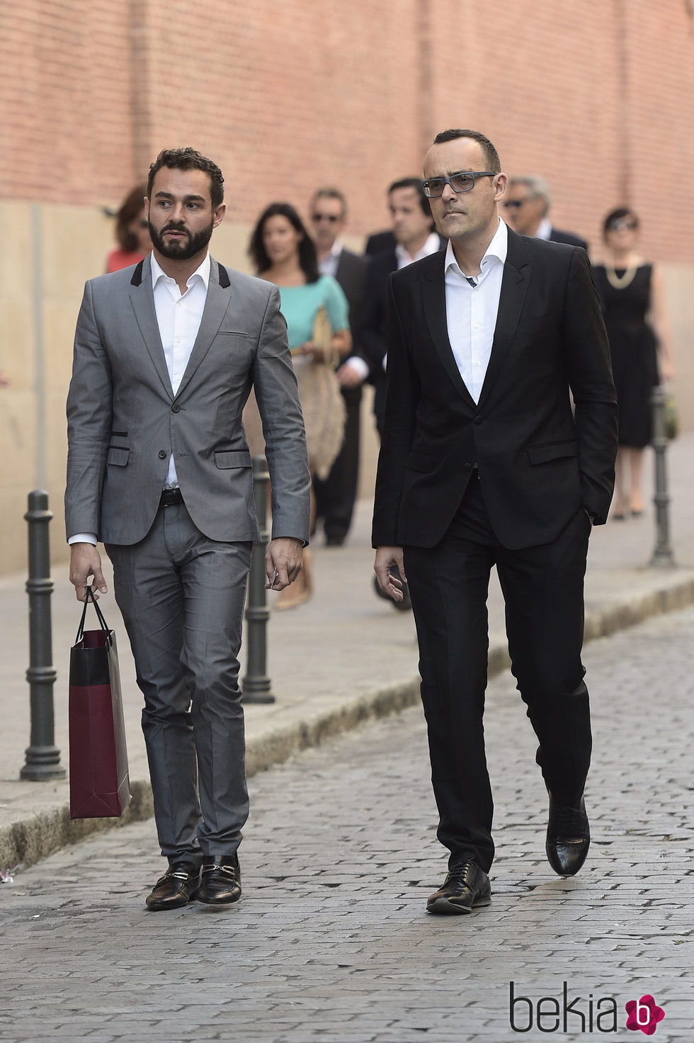 Risto Mejide llegando a la fiesta de la embajada de EEUU en Madrid