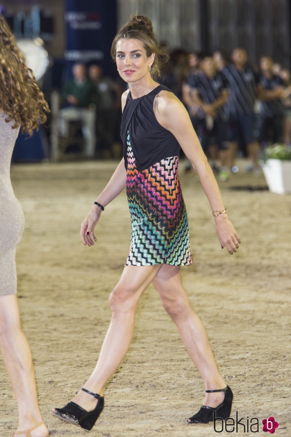 Carlota Casiraghi en la clausura del Concurso de Saltos de Monte-Carlo 2015