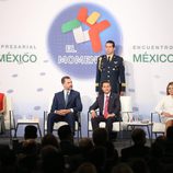 Los Reyes Felipe y Letizia con Enrique Peña Nieto y Angélica Rivera en el Foro Empresarial España-México