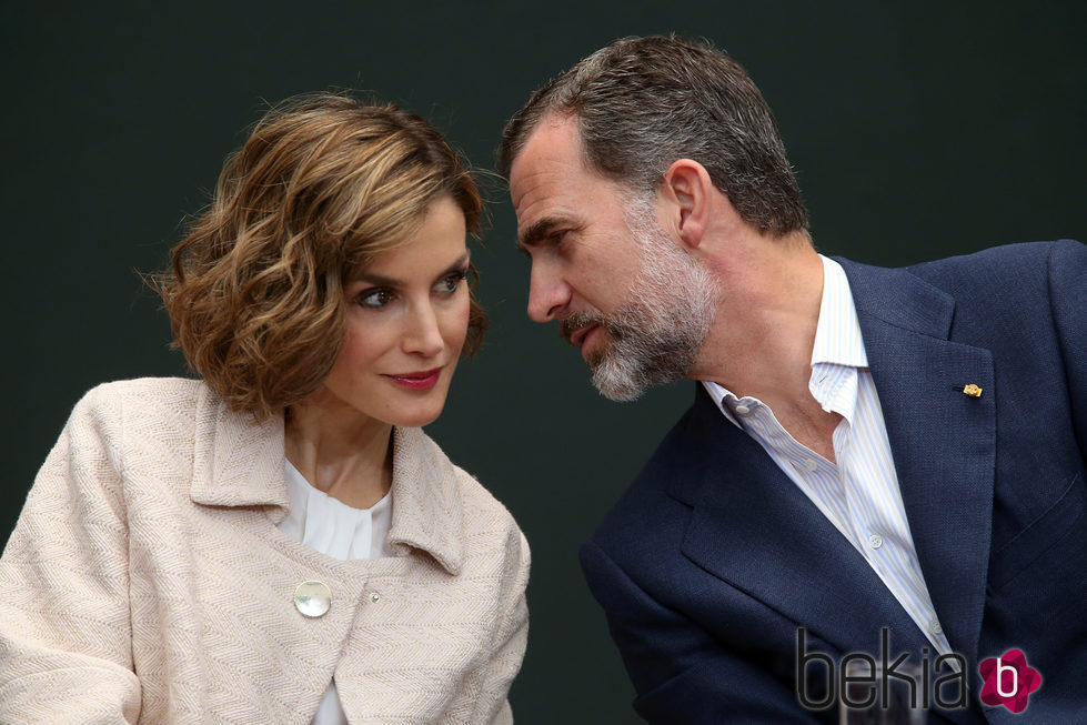 Los Reyes Felipe y Letizia en el Museo Manuel Felguérez en Zacatecas