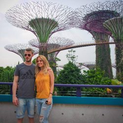 Edurne y David De Gea en Singapur