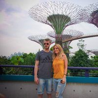 Edurne y David De Gea en Singapur