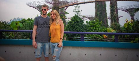 Edurne y David De Gea en Singapur