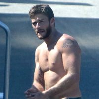 Scott Eastwood sin camiseta durante el rodaje de 'Escuadrón Suicida'