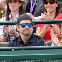 Bradley Cooper y Mirka Federer en Wimbledon 2015