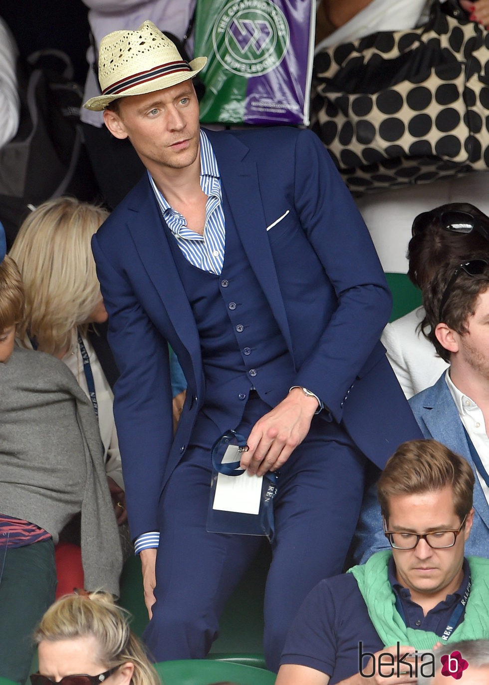 Tom Hiddleston en Wimbledon 2015