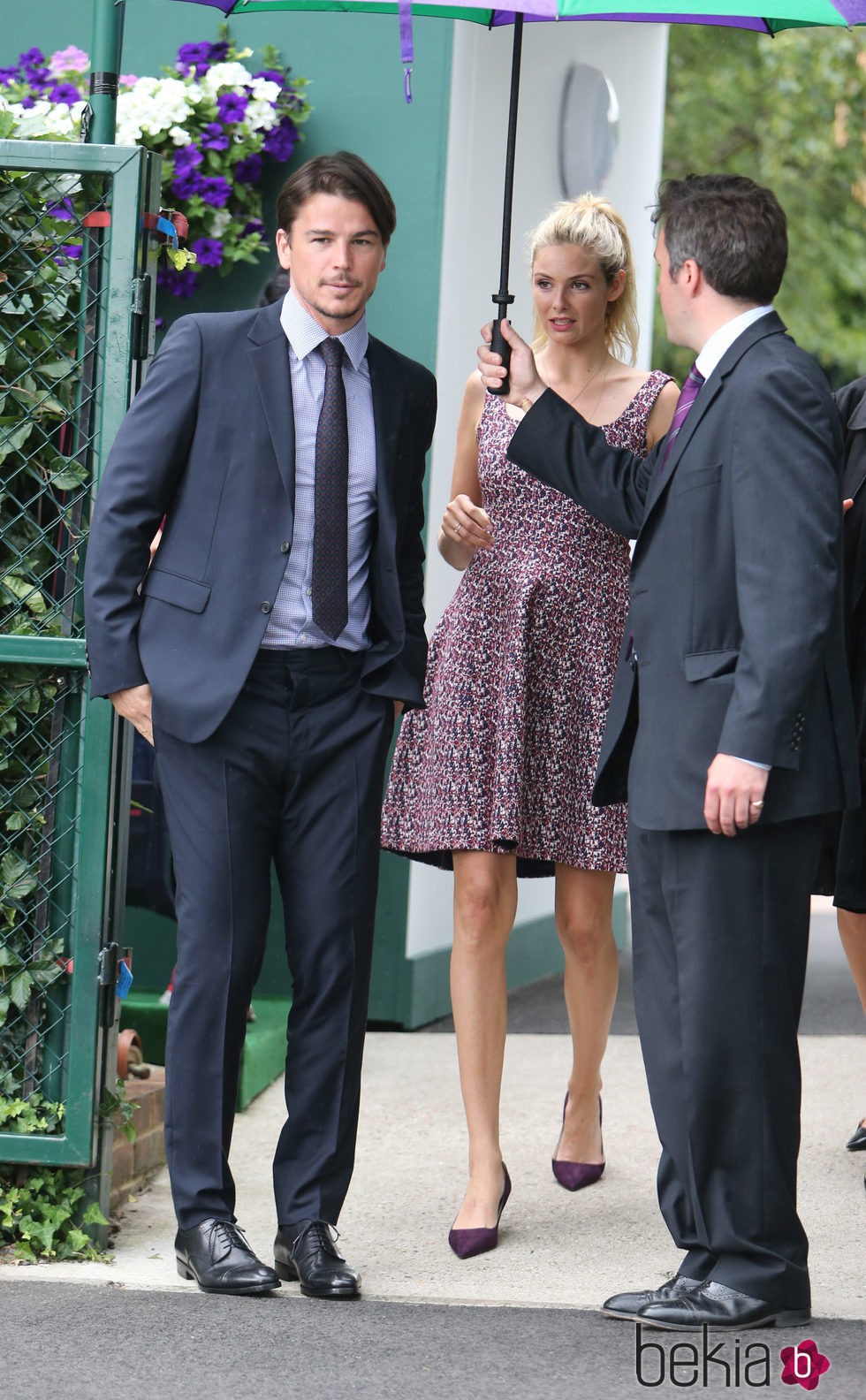 Josh Hartnett y Tamsin Egerton en Wimbledon 2015