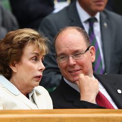 Alberto de Mónaco en Wimbledon 2015