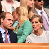 El Príncipe Guillermo y la Condesa de Wessex en Wimbledon 2015