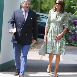 Michael y Carole Middleton en Wimbledon 2015